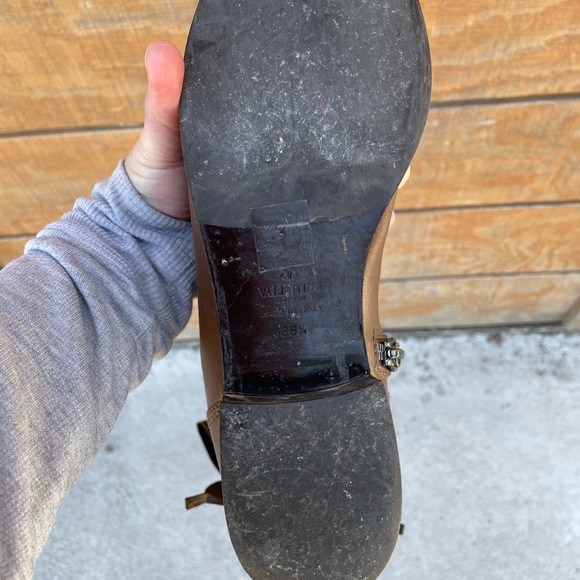 Valentino Ascot Ribbon Lace-Up Riding Boot, Sz 38.5 - Picture 15 of 16